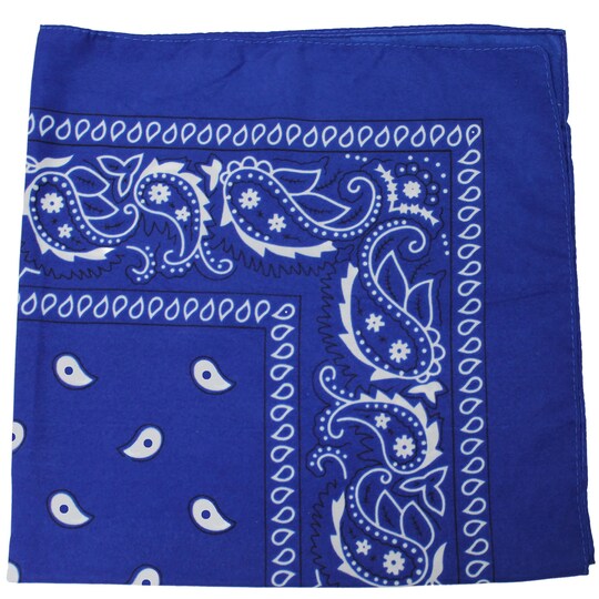 12 Pack Uni Style Apparel 100% Cotton 22 x 22 Inch Paisley Printed Bandana